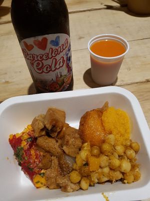 my dinner :-) at All Vegan in Barcelona