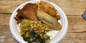 my plate ((: at All Vegan in Barcelona