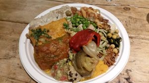 My large plate about €14 at All Vegan in Barcelona