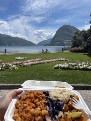 Delicious food   at La Radice in Lugano