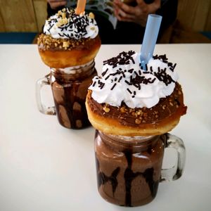 this place is famous for their freakshakes at V-Box in Ghent