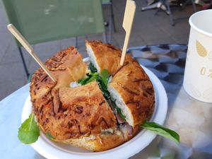 Some other bagel at La Fourchette Bio in Arcachon