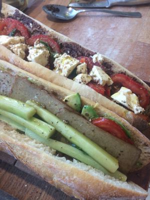 The Feta sandwich and the Vegan ! at Armand Bar et Cantine in Paris