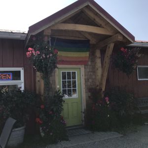 Welcoming Entrance at The Bagel Shop in Homer