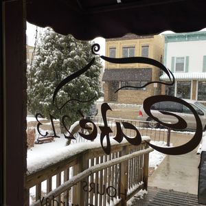 March snow doesn't last long. at Cafe 213 in Waterford