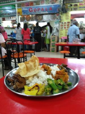 Lunch at Gopala, Medan Sellers Food Court. at Gopala in Kuala Lumpur