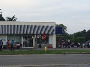 outside  at Netsins Ice Cream in Irondequoit