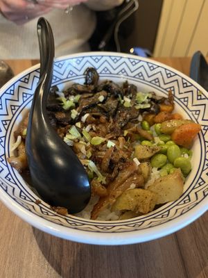 Mushroom cauliflower don   at Umi Japanese Bar and Restaurant in Middlesbrough