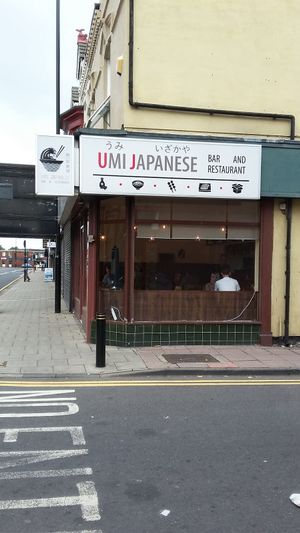 Outside at Umi Japanese Bar and Restaurant in Middlesbrough