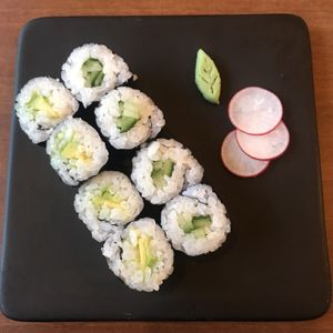 Cucumber and avocado maki  at Umi Japanese Bar and Restaurant in Middlesbrough