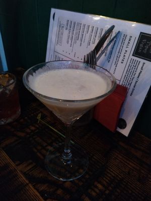 Coconut cocktail at The Tipsy Vegan in Cambridge