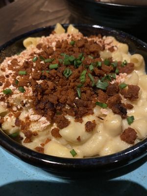 Chorizo Mac & Cheese at The Tipsy Vegan in Cambridge