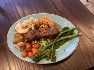 GF Sunday Roast  at The Tipsy Vegan in Cambridge