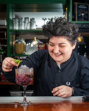 Blackberry Deluxe Mojito

The Tipsy Vegan staff are all trained to serve our customers best cocktails possible! at The Tipsy Vegan in Cambridge