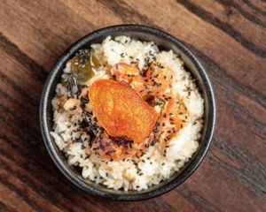 Crispy Sushi Rice (GF)
Griddled Sushi Rice, Asian Tomato Salad  at The Tipsy Vegan in Cambridge