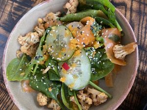 Summer salad  at The Tipsy Vegan in Cambridge