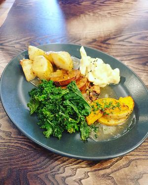 Seitan roast at The Tipsy Vegan in Cambridge