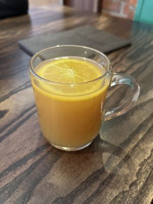 warm apple cider  at The Tipsy Vegan in Cambridge