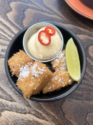 coconut tofu  at The Tipsy Vegan in Cambridge