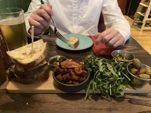 Sharing board  at The Tipsy Vegan in Cambridge