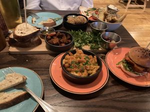 Mac n cheese, Arancini, chips with aioli, quesadillas...  at The Tipsy Vegan in Cambridge