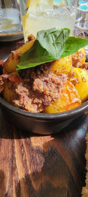 Dirty potatoes. So good! at The Tipsy Vegan in Cambridge