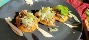 King Oyster Arepas at The Tipsy Vegan in Cambridge