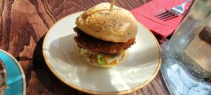 Sweet potato slider at The Tipsy Vegan in Cambridge