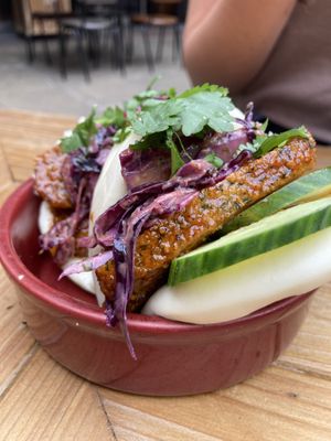 Bao buns   at The Tipsy Vegan in Cambridge