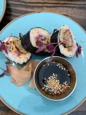 Tuna maki roll- starter   at The Tipsy Vegan in Cambridge