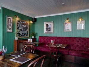 Inside the restaurant (October 2022) at The Tipsy Vegan in Cambridge