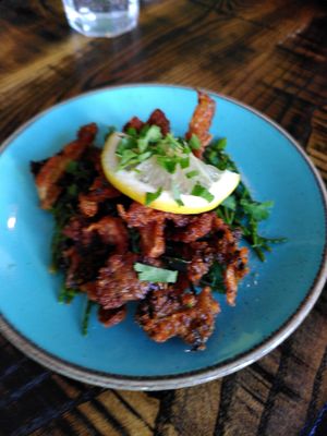 Mushroom calamari (October 2022) at The Tipsy Vegan in Cambridge