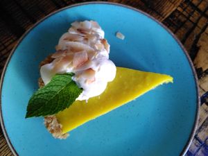 Lemon tart (October 2022) at The Tipsy Vegan in Cambridge