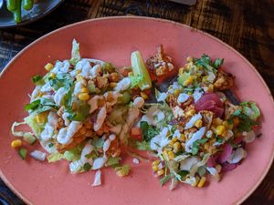 Cajun cauliflower tacos at The Tipsy Vegan in Cambridge