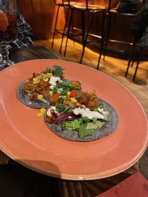 Cauliflower taco small plate  at The Tipsy Vegan in Cambridge