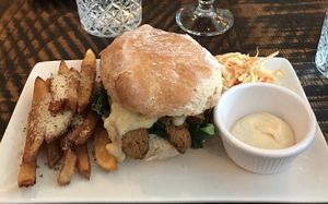 Steak Sandwich at The Tipsy Vegan in Cambridge