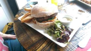 Portobello Mushroom Burger at The Tipsy Vegan in Cambridge