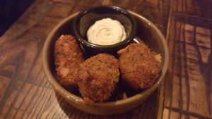Seitan Chorizo Croquettes at The Tipsy Vegan in Cambridge