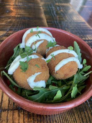 Arancini at The Tipsy Vegan in Cambridge