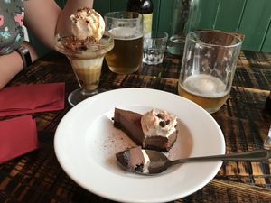 Vegan dessert  at The Tipsy Vegan in Cambridge