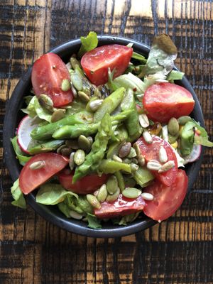 House summer salad  at The Tipsy Vegan in Cambridge