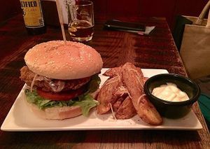 Buttermilk Burger 🍔  at The Tipsy Vegan in Cambridge