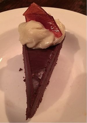 Chocolate and Mint Torte at The Tipsy Vegan in Cambridge