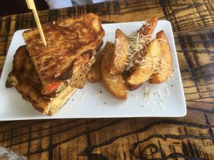 Phily sandwich  at The Tipsy Vegan in Cambridge