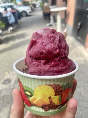 Vegan ice cream   at Eis Christina in Frankfurt