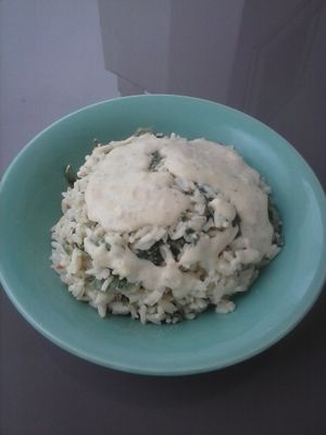 Pasta with cheese sauce at Hortela in Portimao