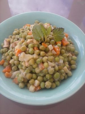 Green pea stew at Hortela in Portimao