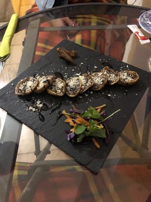 Fig salad at Hortela in Portimao