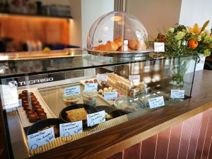 Desert options at Elska Coffee in Vilnius