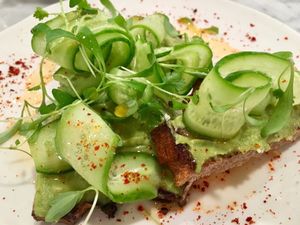 avocado toast at LOV - Montagne in Montreal
